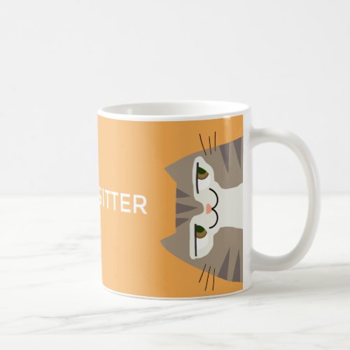 Tabby Cat Pet Sitter Coffee Mug