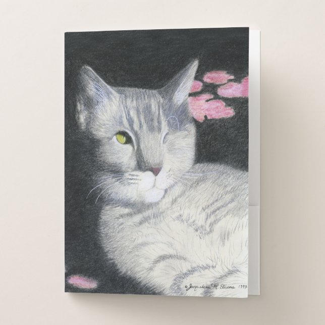 Tabby Cat Pocket Folder (Front)