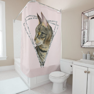 Silver Glitter Shower Curtains Zazzle