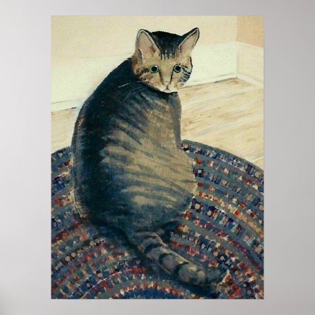 Tabby Cat Poster (Front)