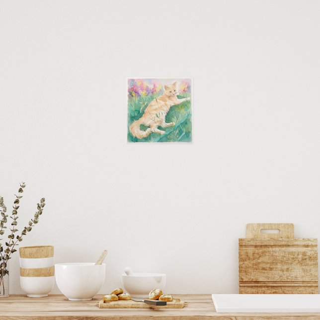 Tabby Cat Poster (Kitchen)
