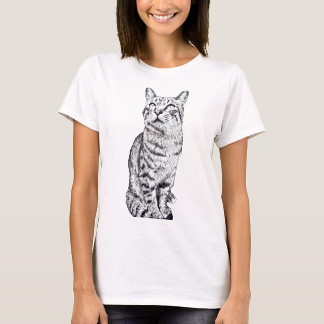 tabby cat T-Shirt (Front)