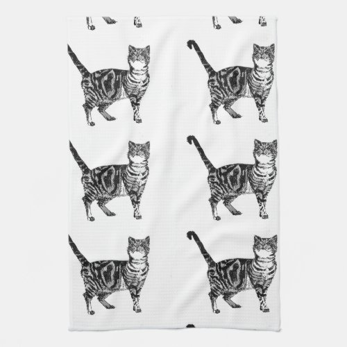 Tabby Cat Tea Towel