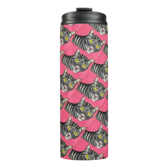 Tabby Cat Thermal Tumbler (Front)