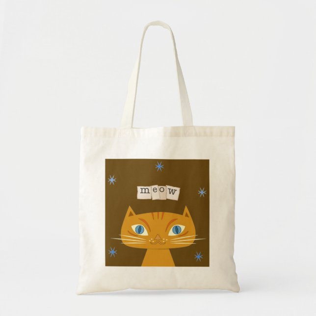 Tabby Cat Tote Bag (Front)