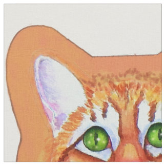 Tabby Cat with Dancing Mice Pillow Fabric