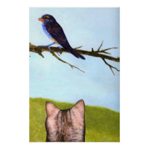 Tabby Cats Talk to Birds