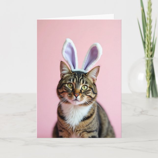 Tabby Ears Portrait Card (Front)