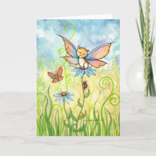 Tabby Fae Greeting Card by Molly Harrison