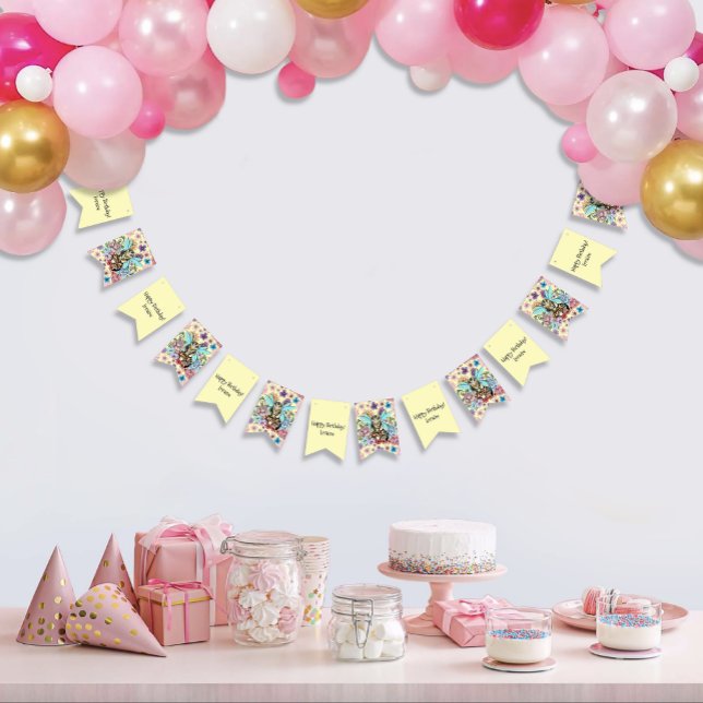 Tabby Fairy Cat Mushroom Floral Bunting Flags (Creator Uploaded)