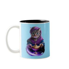 Tabby Genie Two-Tone Coffee Mug