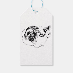 Tabby Gift Tag, Merry Finish Tags