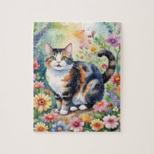 Tabby House Cat Family Pet Portrait