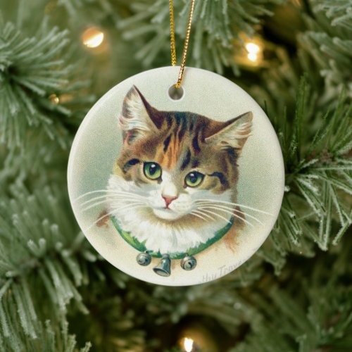 Tabby Kitten 2  Art by Dorothy Pope  Ornament 