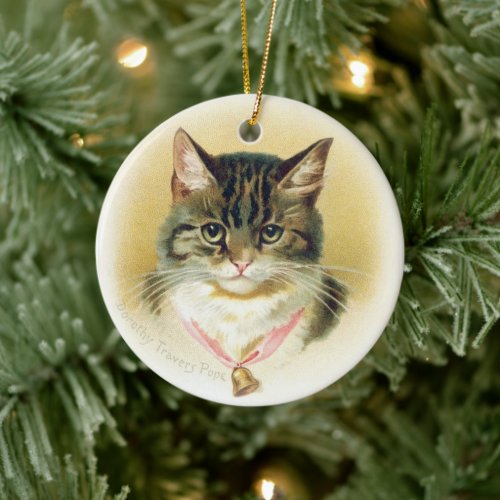Tabby Kitten 3  Art by Dorothy Pope  Ornament 