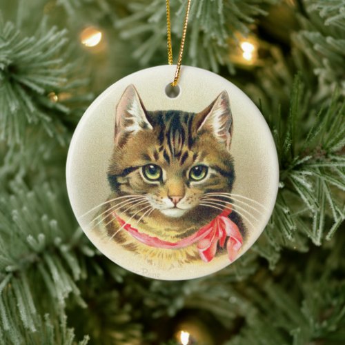 Tabby Kitten  Art by Dorothy Pope  Ornament 