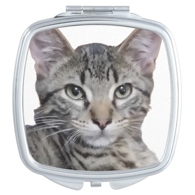 Tabby Kitten Compact Mirror (Front)