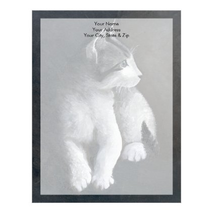 Tabby Kitten Letterhead