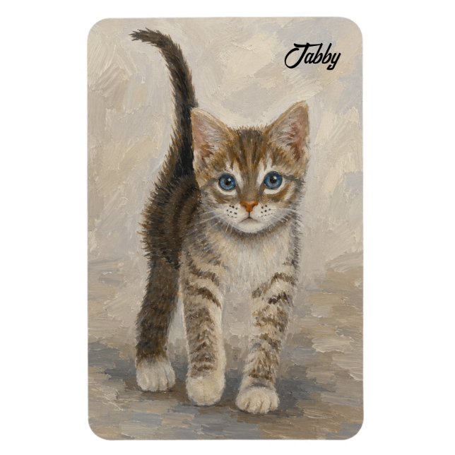 Tabby Kitten Magnet (Vertical)