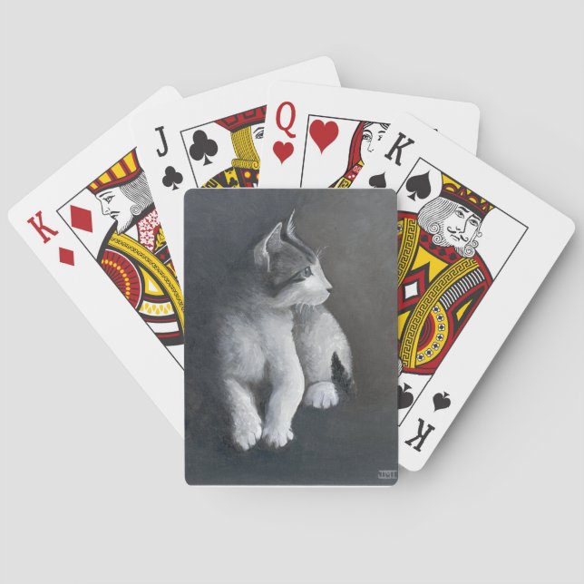 Tabby Kitten Poker Cards (Back)