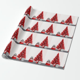 Tabby Kitty Cat Christmas Wrapping Paper