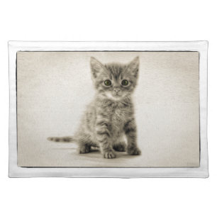 Tabby Kitty Cloth Placemat