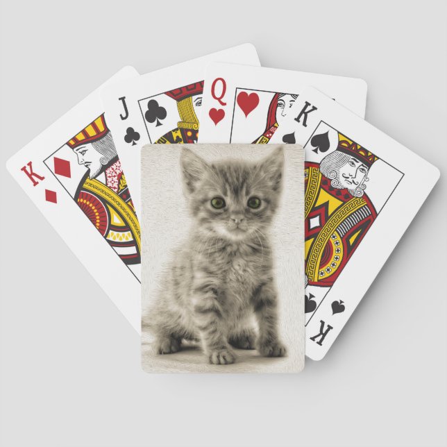 Tabby Kitty Poker Cards (Back)