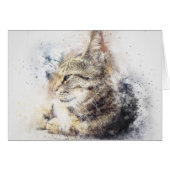 Tabby Love | Abstract | Watercolor (Front Horizontal)