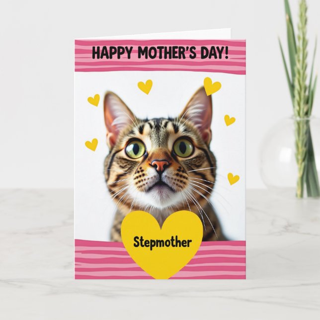 Tabby Stepmothers Day Card (Front)