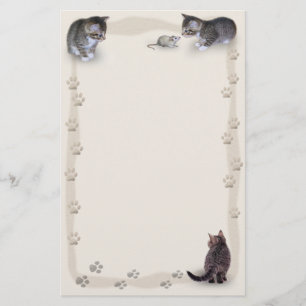 Tabby Tracks Stationery