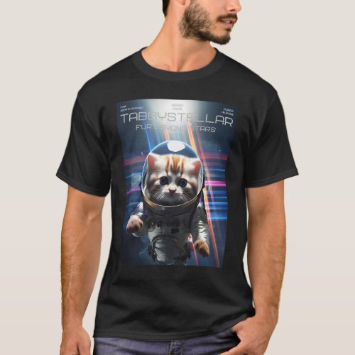 Tabbystellar Fur Beyond Stars Movie Parody T_Shirt