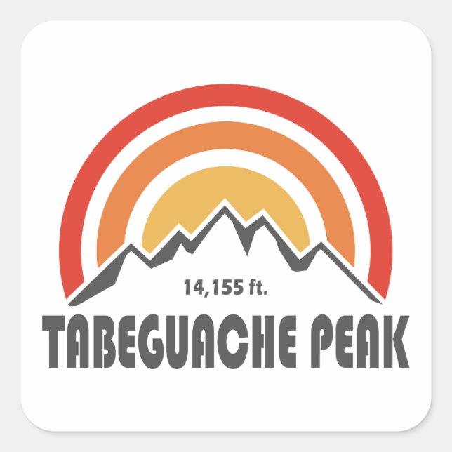 Tabeguache Peak Square Sticker (Front)