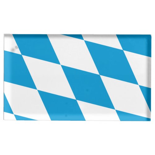 Tabel card holder with Flag of Bavaria Germany