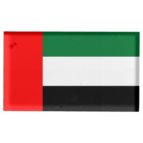 Tabel card holder with Flag of UAE