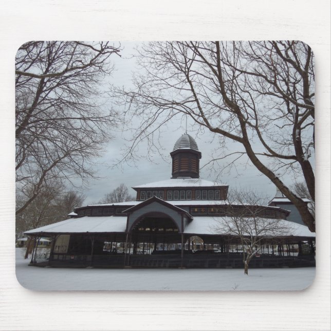 Tabernacle and Snow Gray Skies- Martha's Vineyard Mouse Pad (Front)