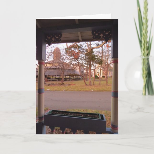 Tabernacle View from the Porch - Martha's Vineyard Card (Front)