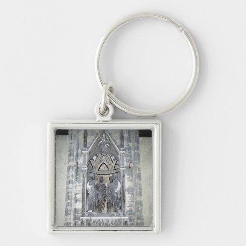 Tabernacle with Four Crowned Saints Keychain
