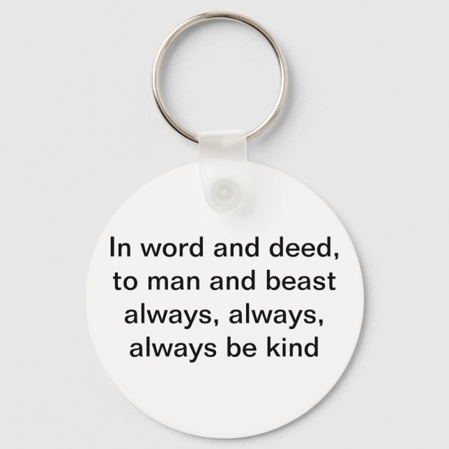 Tabethan Motto Keychain (Front)