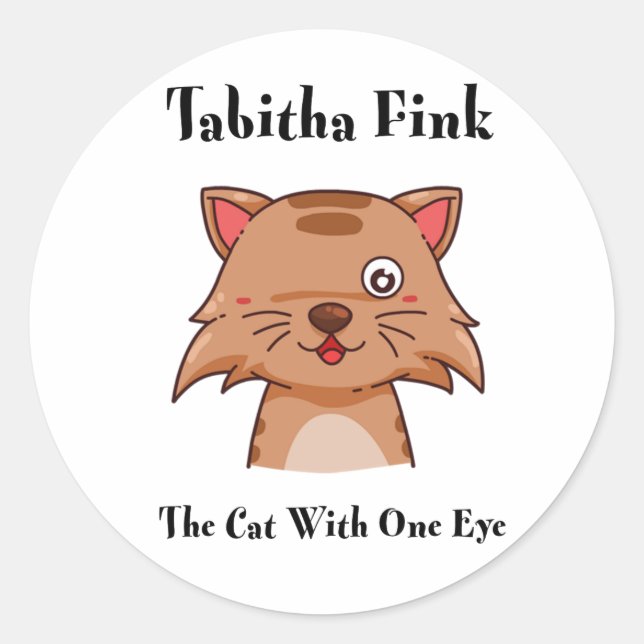 Tabitha Fink Round Sticker (Front)