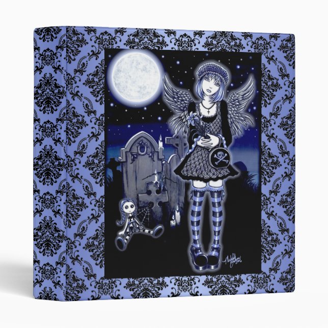 "Tabitha" Gothic Guardian Angel Art Binder (Front/Spine)