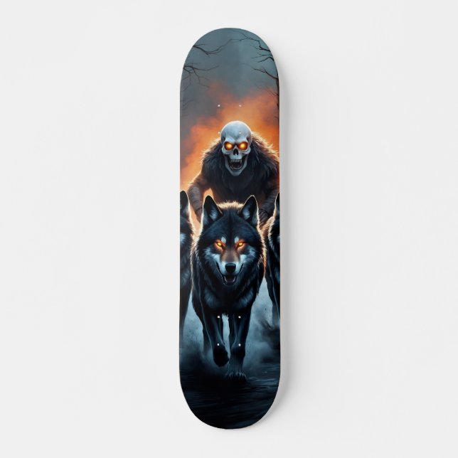 Tabla de Skate Los Lobos y el Monstruo Skateboard (Front)