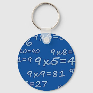 TABLA DEL 9 - 9 TIMES TABLE - BLUE - AZUL KEYCHAIN