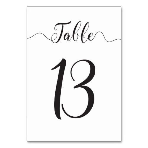 Table 13 Wedding Table Number