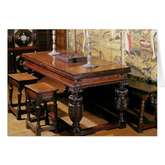 Table and chairs, known as Bromley-by-Bow Cards (Front Horizontal)