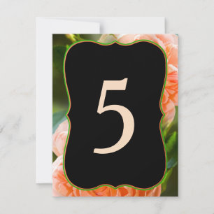 TABLE ASSIGNMENT CARDS - CHANGE #'S ON EACH