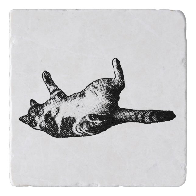 Table Calm: Tabby Grain Trivet (Front)