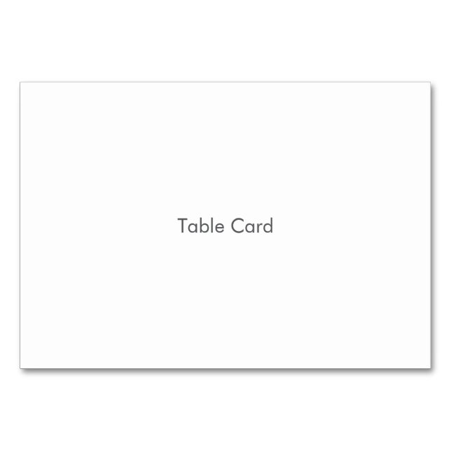 Table Card (Front)