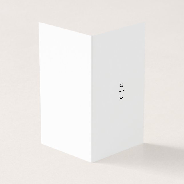 Table Card (Outside)