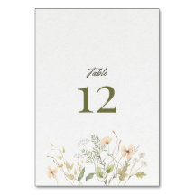 Table card