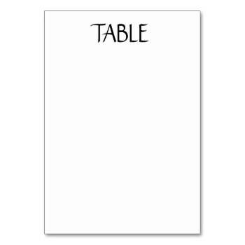 Table Card 3.5x5  100 Lb. by CREATIVEWEDDING at Zazzle